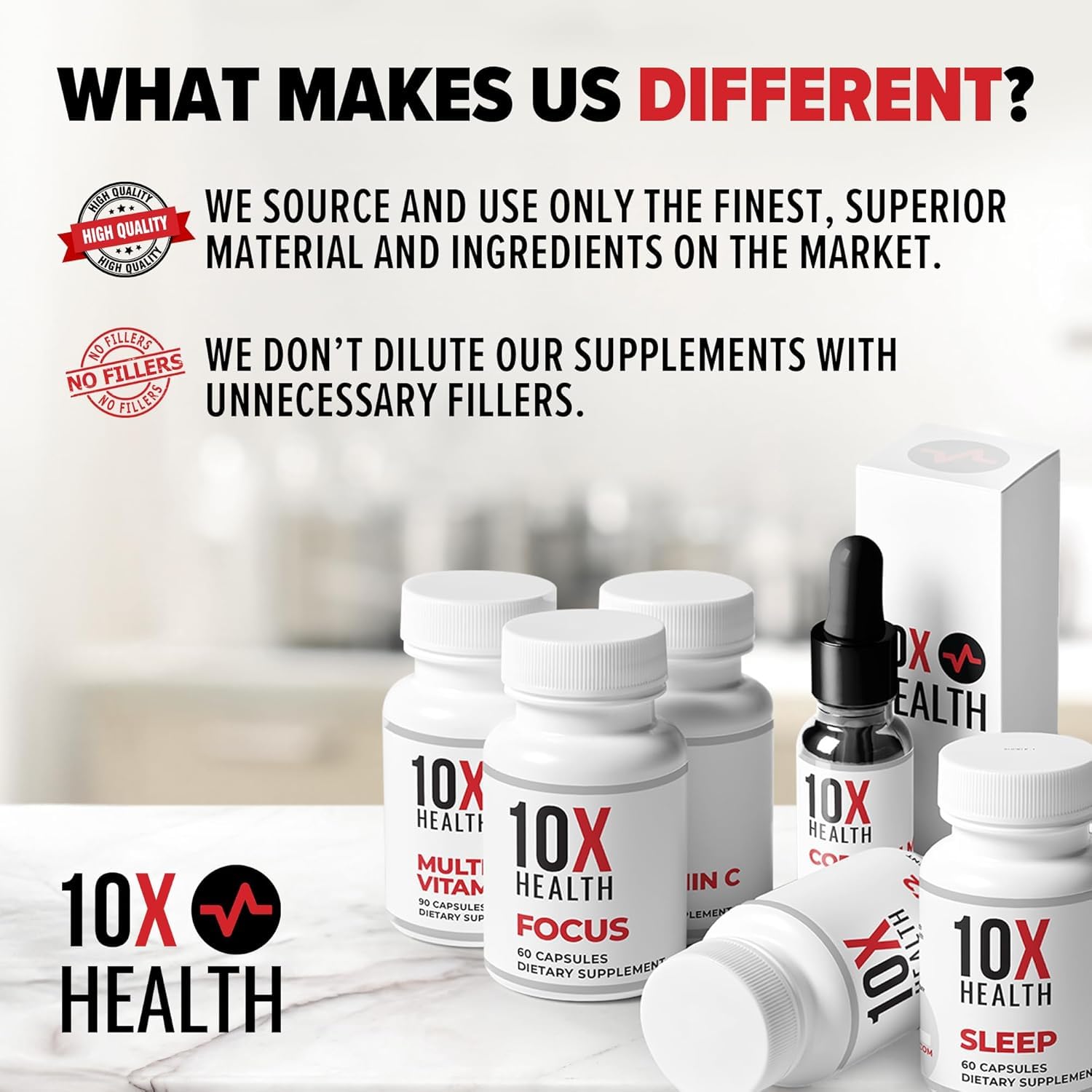 10X Health MIC Chromium Supplements - 60 Capsules with Choline, Inositol & L-Methionine