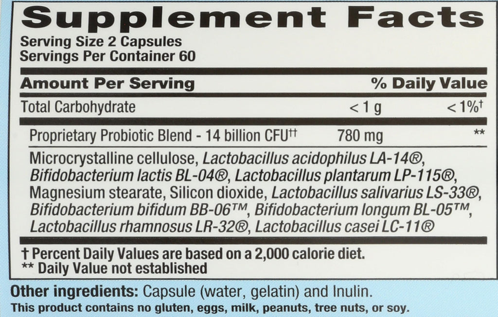 Nutrition Now PB8 Acidophilus Probiotic – Gluten Free, 120 Capsules (Pack of 1)