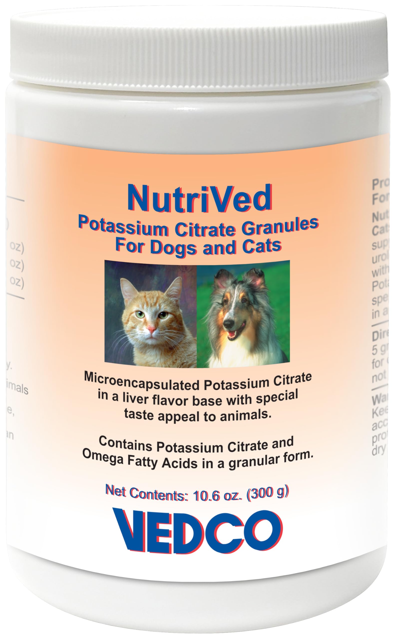 Potassium Citrate Granules NutriVed 300g – Urinary Health for Dogs & Cats
