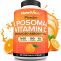 Nutrivein Liposomal Vitamin C 1650mg - 180 Caps | High-Absorption Vitamin C