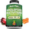 Nutrivein Whole Food Multivitamin for Men & Women – 120 Vegan Caps | Immune, Heart & Energy Support