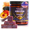 NutroTonic Himalayan Shilajit Gummies – Peach Vanilla, MGO 263 Manuka Honey – Made in USA – 30 Gummies