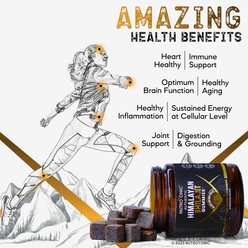 NutroTonic Himalayan Shilajit Gummies – Raspberry Vanilla, Manuka Honey MGO +263