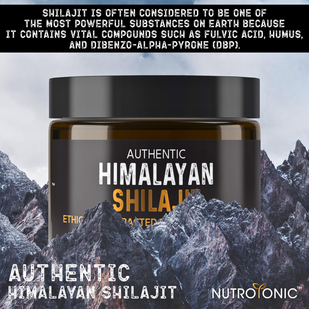 NutroTonic Authentic Himalayan Shilajit Resin | 60 Days Sun-Dried, Lab-Tested