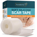 NUVADERMIS Clear Silicone Scar Tape Roll – 120in x 1.5in for C-Section, Tummy Tuck & Keloids