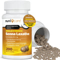 NUVICARE Senna Laxative Tablets 8.6 mg – Gentle Natural Relief for Occasional Constipation (200 Count)
