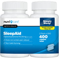 NUVICARE Nighttime Sleep Aid 25 mg Diphenhydramine HCl – Regular Strength, 2 Pack, Non-Habit Forming