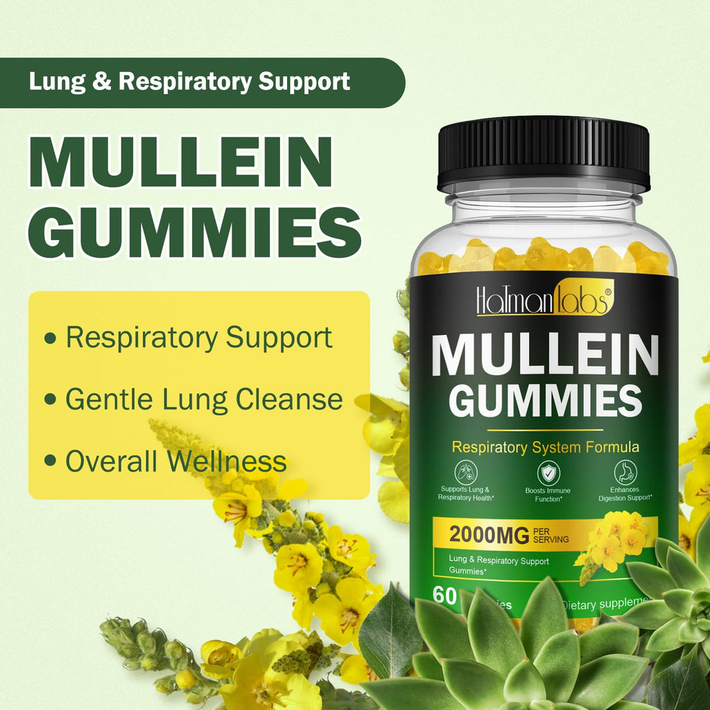 Nyloriaine Mullein Gummies – Lung Support & Immune Boost (60pcs)