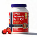 NYO3 Krill Oil 1000mg – EPA/DHA 270mg per Softgel | Antarctic Krill Oil with Astaxanthin