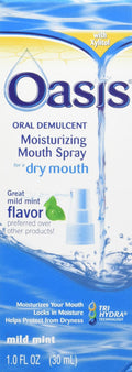 Oasis Dry Mouth Spray 1 oz - 6 Pack | Mild Mint Relief