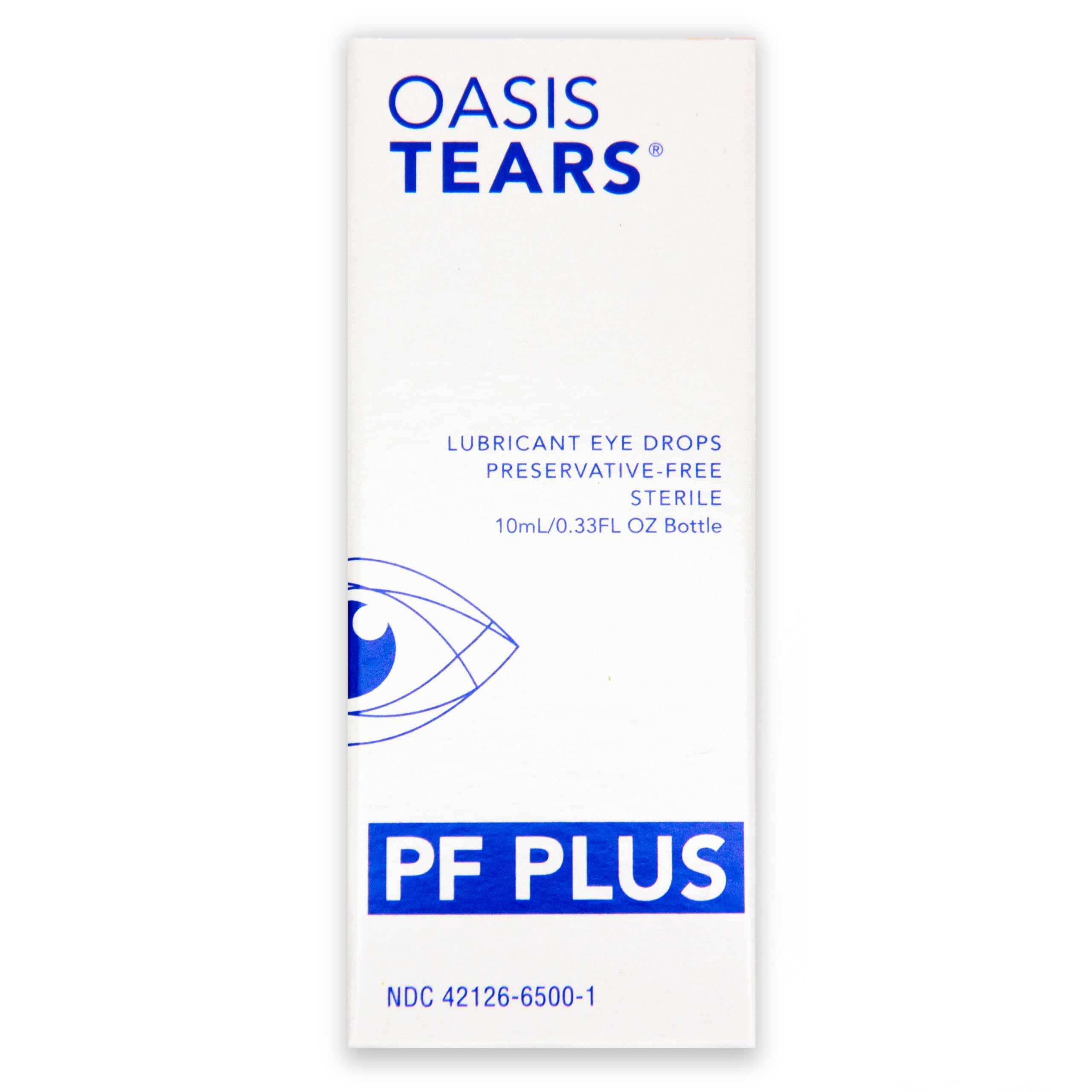 Oasis Tears OT6500 PF Plus Preservative-Free Lubricant Eye Drops – 0.34 fl oz