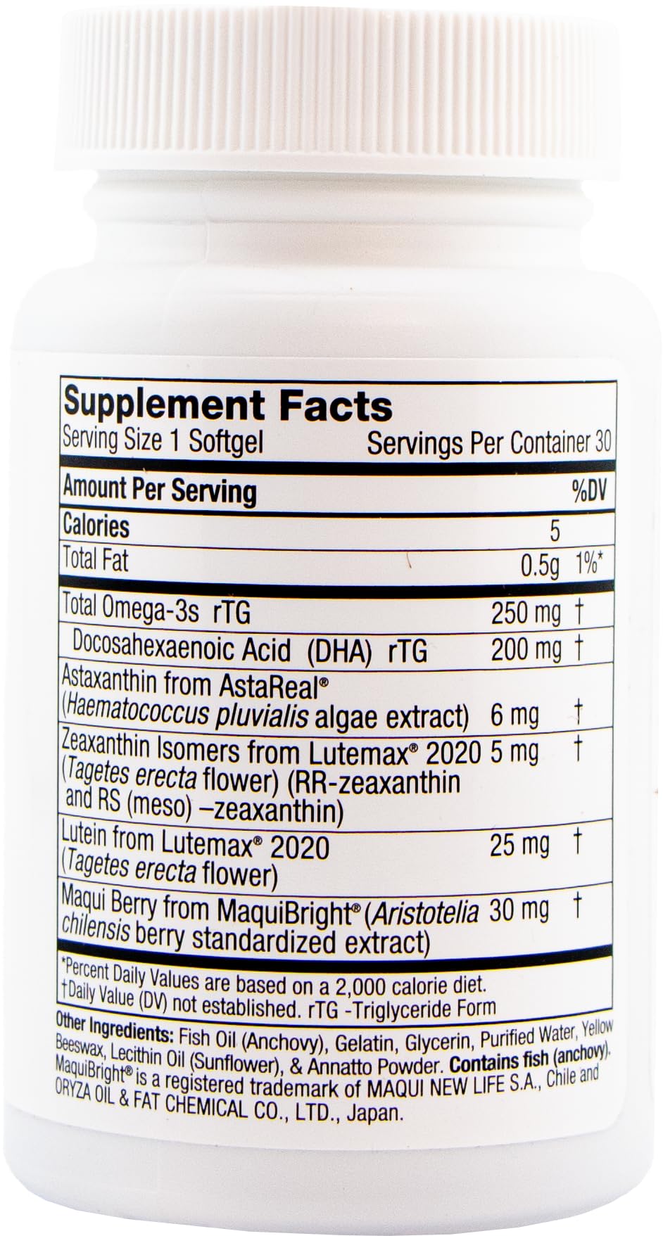 Oasis TEARS VISION ON3010 – Eye Health Dietary Supplement with Maqui Berry, Astaxanthin, Zeaxanthin, Lutein & DHA | 30 Softgels