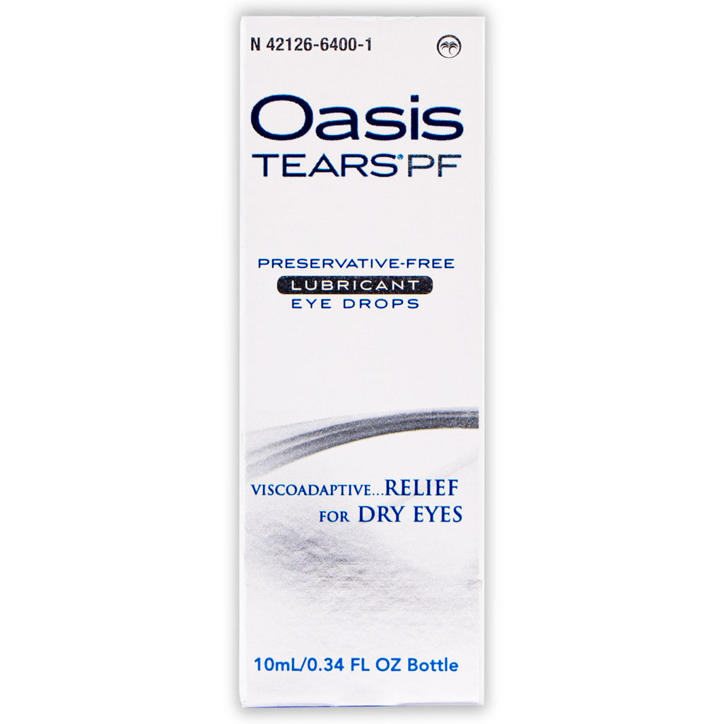 Oasis Tears OT6400 PF Preservative-Free Eye Drops | Dry Eye Relief, 0.34 fl oz