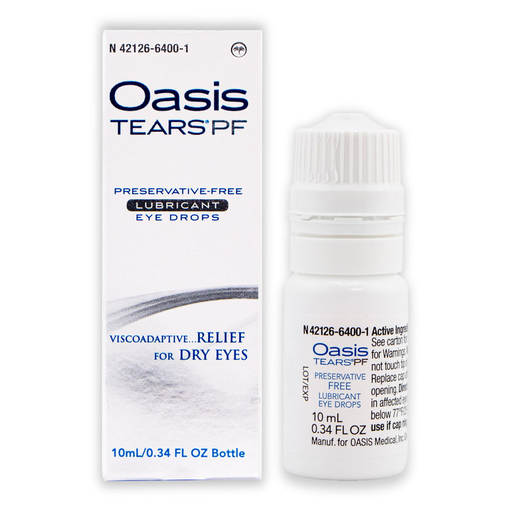 Oasis Tears OT6400 PF Preservative-Free Eye Drops | Dry Eye Relief, 0.34 fl oz