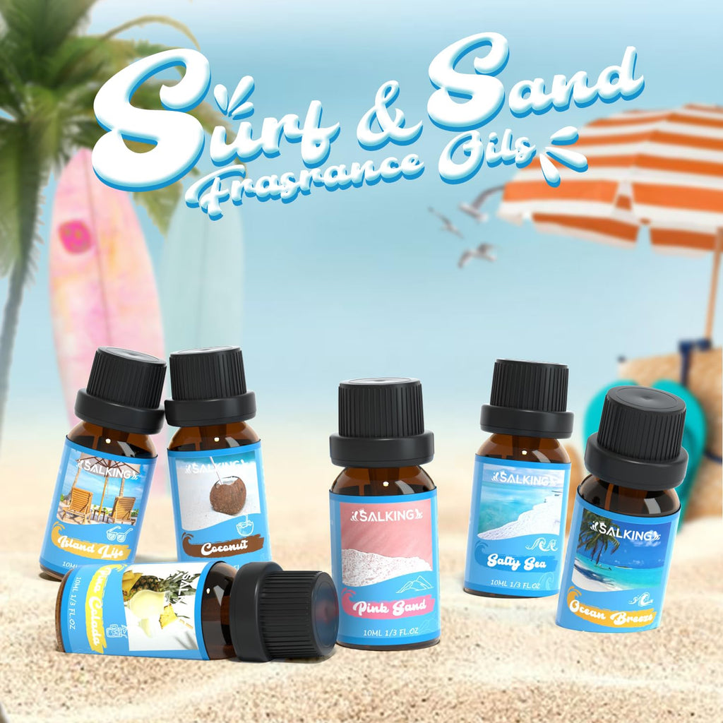 SALKING Surf & Sand Fragrance Oils – Premium Diffuser Gift Set