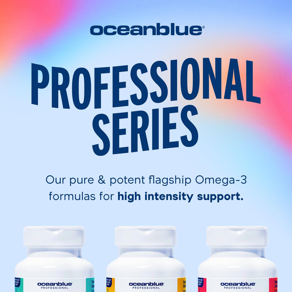 Oceanblue Omega-3 2100 with Vitamin D3 – 60 ct (30 Servings) – Burpless, Orange Flavor