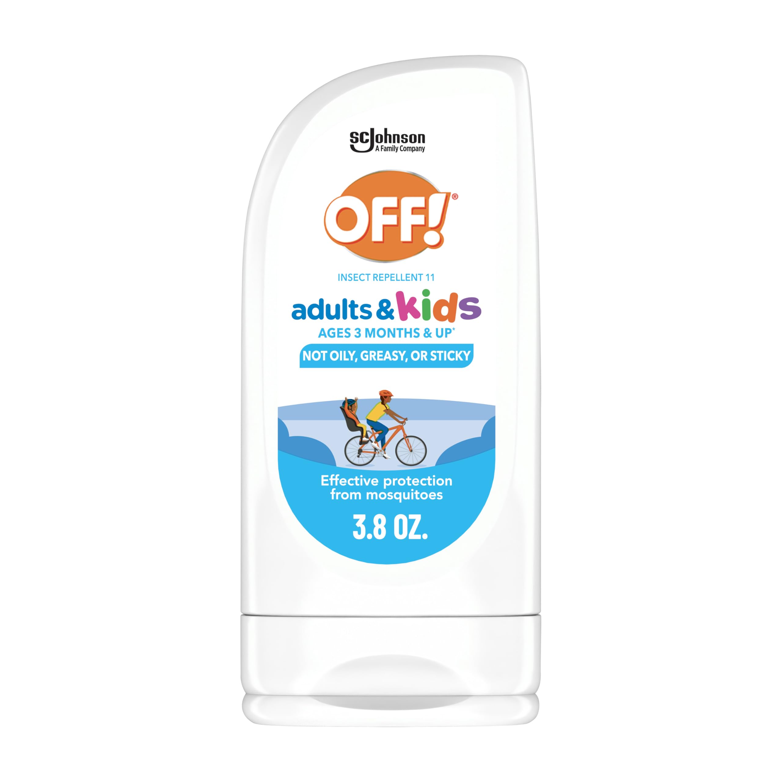 OFF! Insect Repellent Lotion for Adults & Kids – Fragrance-Free, Picaridin, 3.8 oz
