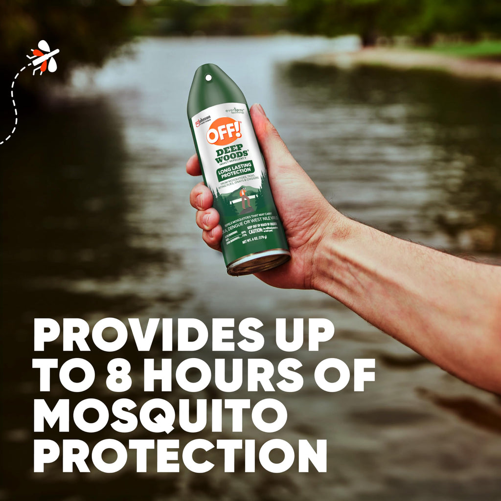 OFF! Deep Woods Insect Repellent Aerosol — Long-Lasting Mosquito, Tick & Insect Protection, 9 oz