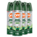 OFF! Deep Woods Insect Repellent Aerosol — Dry, Non-Greasy 25% DEET, 4 oz, 4 Count