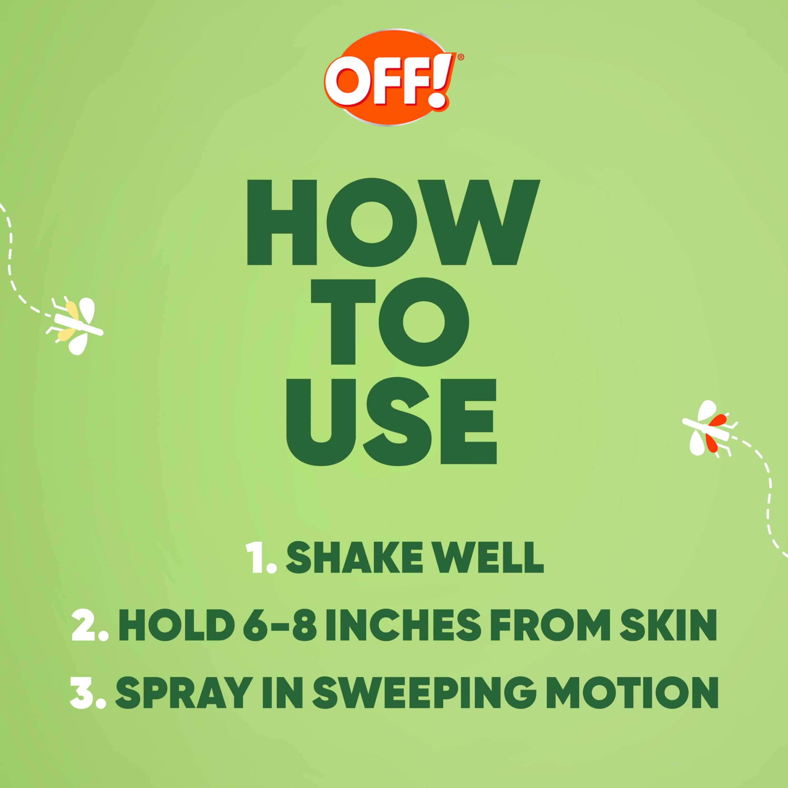 OFF! Deep Woods Insect Repellent Aerosol — Dry, Non-Greasy 25% DEET, 4 oz, 4 Count