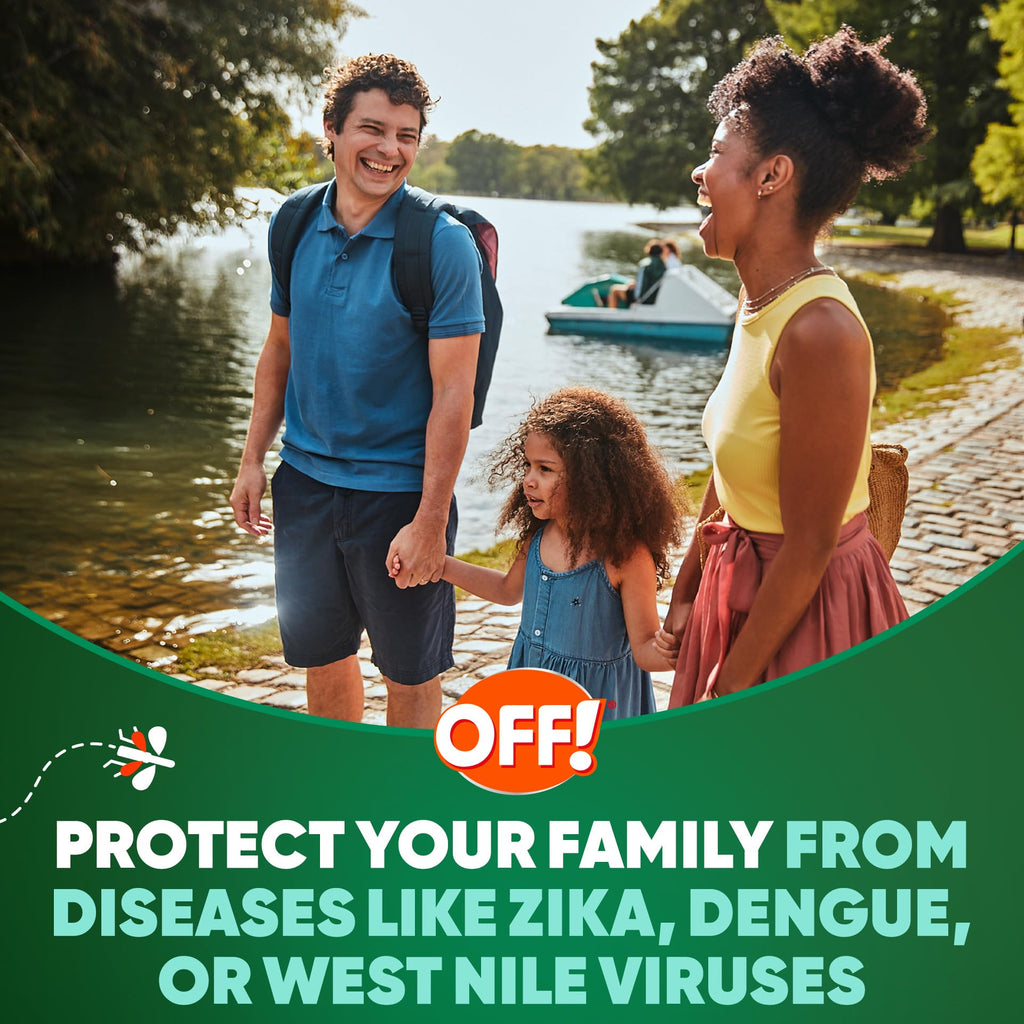 OFF! Deep Woods Mosquito & Insect Repellent Wipes – 12 Towelettes, 8-Hour Protection