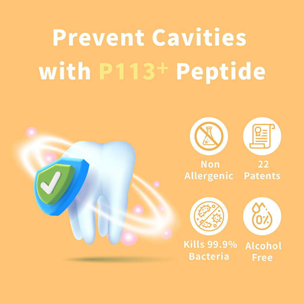 OH CARE Kids Mouth Spray – Fluoride Free Oral Care with P113+ Antibacterial Peptide (Citrus)