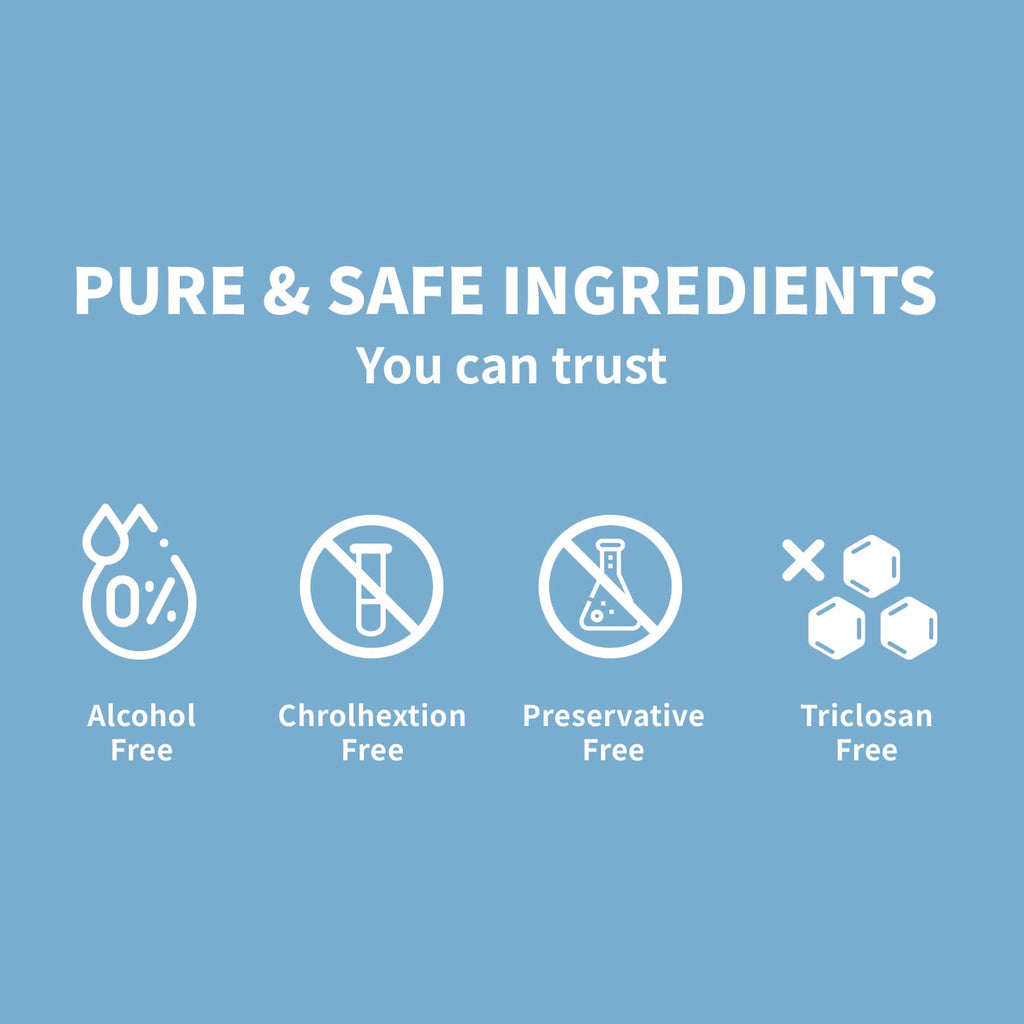 oh care Kids Mouthwash P113+ Peptide - Fluoride Free, Alcohol Free, Mint 11.08 oz