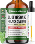 Oil of Oregano with Black Seed Oil – 90% Carvacrol, Black Currant Seed Oil (30mL) – Immune & Digestive Support