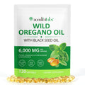Oil of Oregano + Black Seed Oil Softgels (60 Count) – Immune Support & Antioxidant