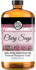 Oil of Youth Clary Sage Essential Oil – 16oz Bulk | Therapeutic Grade, Pure & USA-Bottled