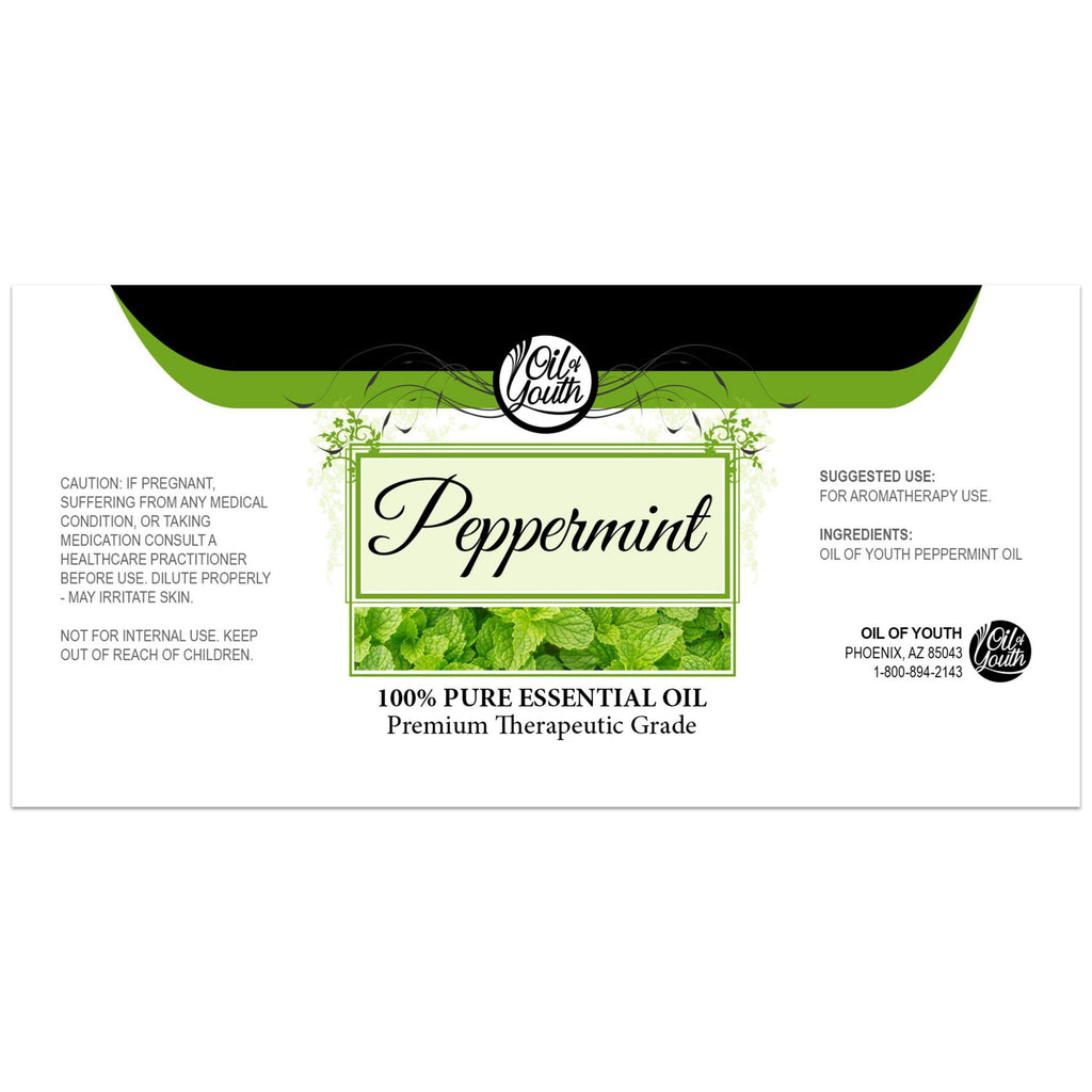 Oil of Youth Peppermint Essential Oil 8 oz - Aromatherapy Grade