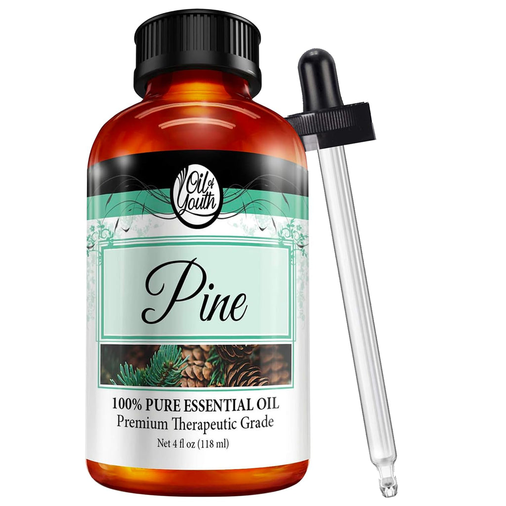 Oil of Youth Pine Essential Oil 4oz | Premium Pine Oil (4 Fl Oz)