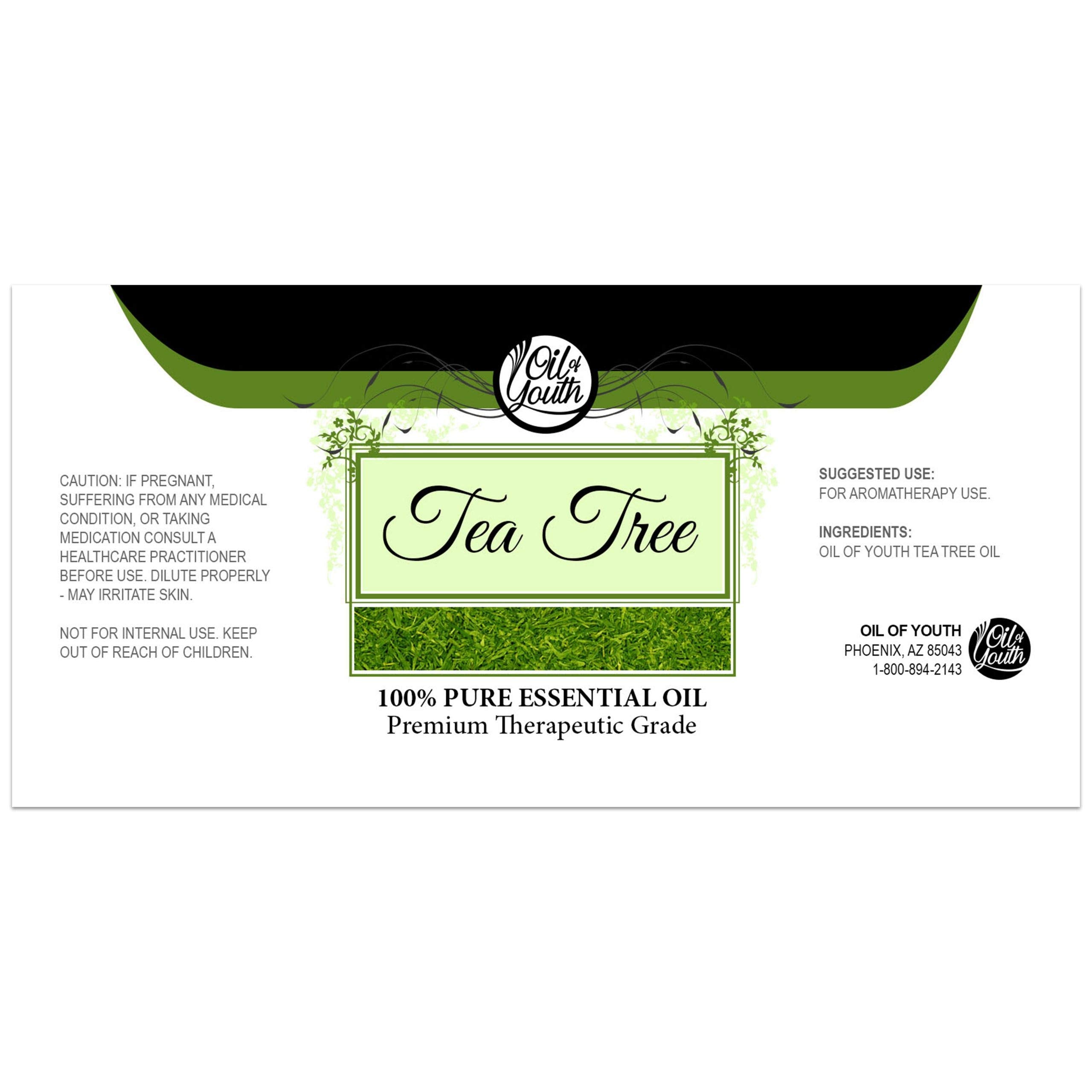 Oil of Youth Tea Tree Essential Oil - 8 Fl Oz Bulk | Pure, Diffuser-Quality