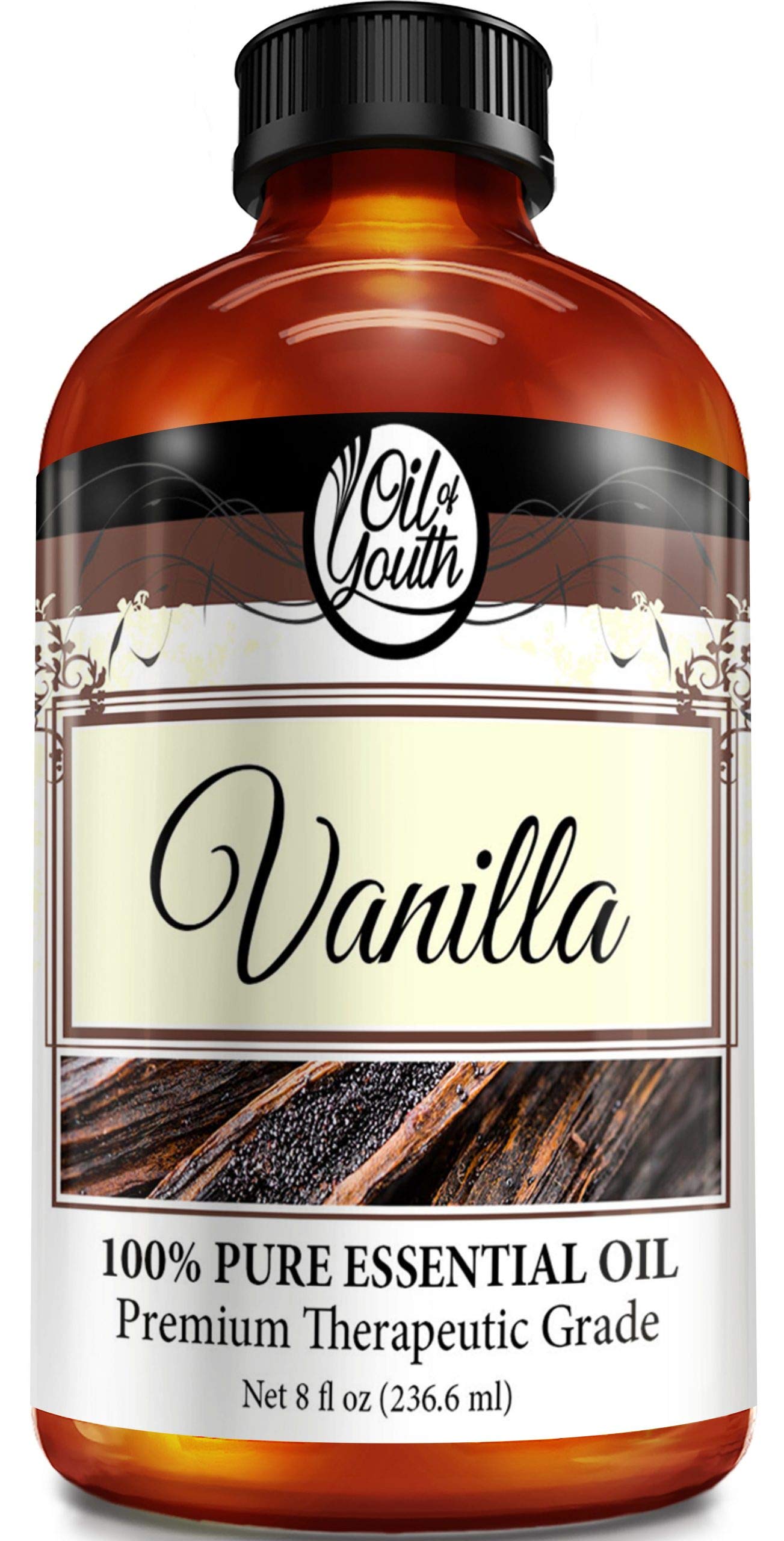 Oil of Youth Vanilla Essential Oil 8oz – Winter Aromatherapy, Skincare & Candle Making