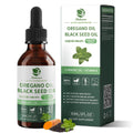 Oil of Oregano with Black Seed Oil – 4-in-1 Drops, 80% Carvacrol, 1 Fl Oz – Immune & Respiratory Support (Vegan)