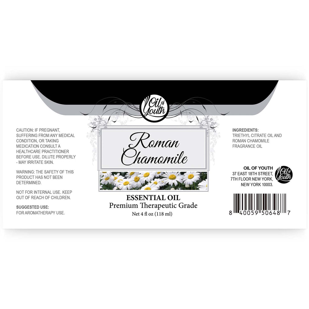 Oil of Youth Roman Chamomile Essential Oil 4oz – Therapeutic Grade
