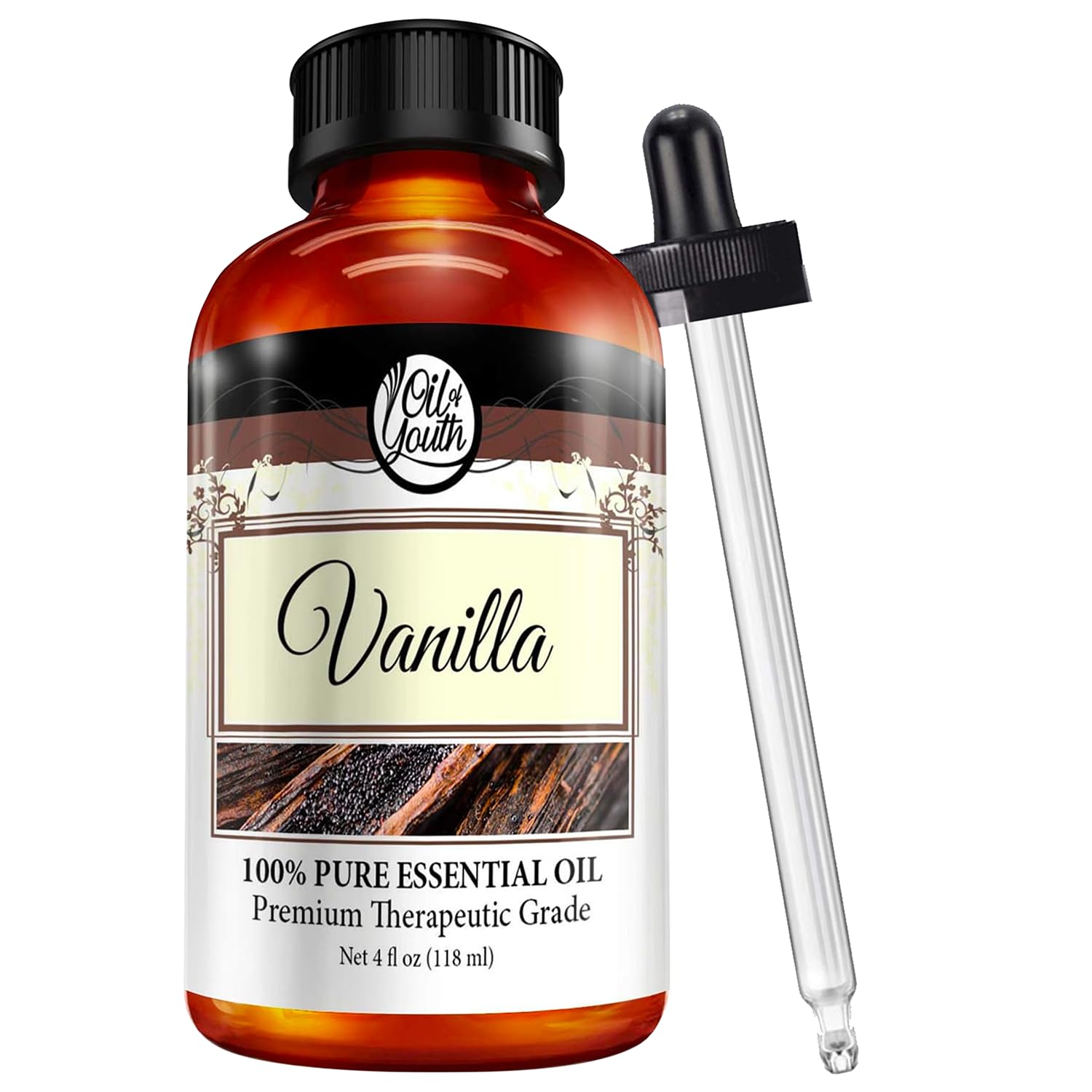 Oil of Youth Vanilla Essential Oil 4oz – Aromatherapy, Diffuser & Candle Making