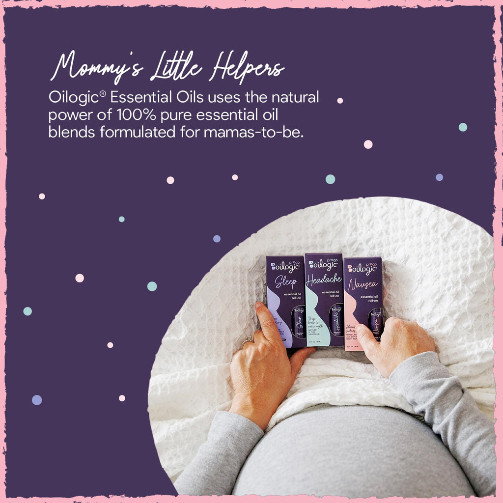 Oilogic Prego Roll-On Essential Oil Set - 3 x 0.3 oz for Pregnancy