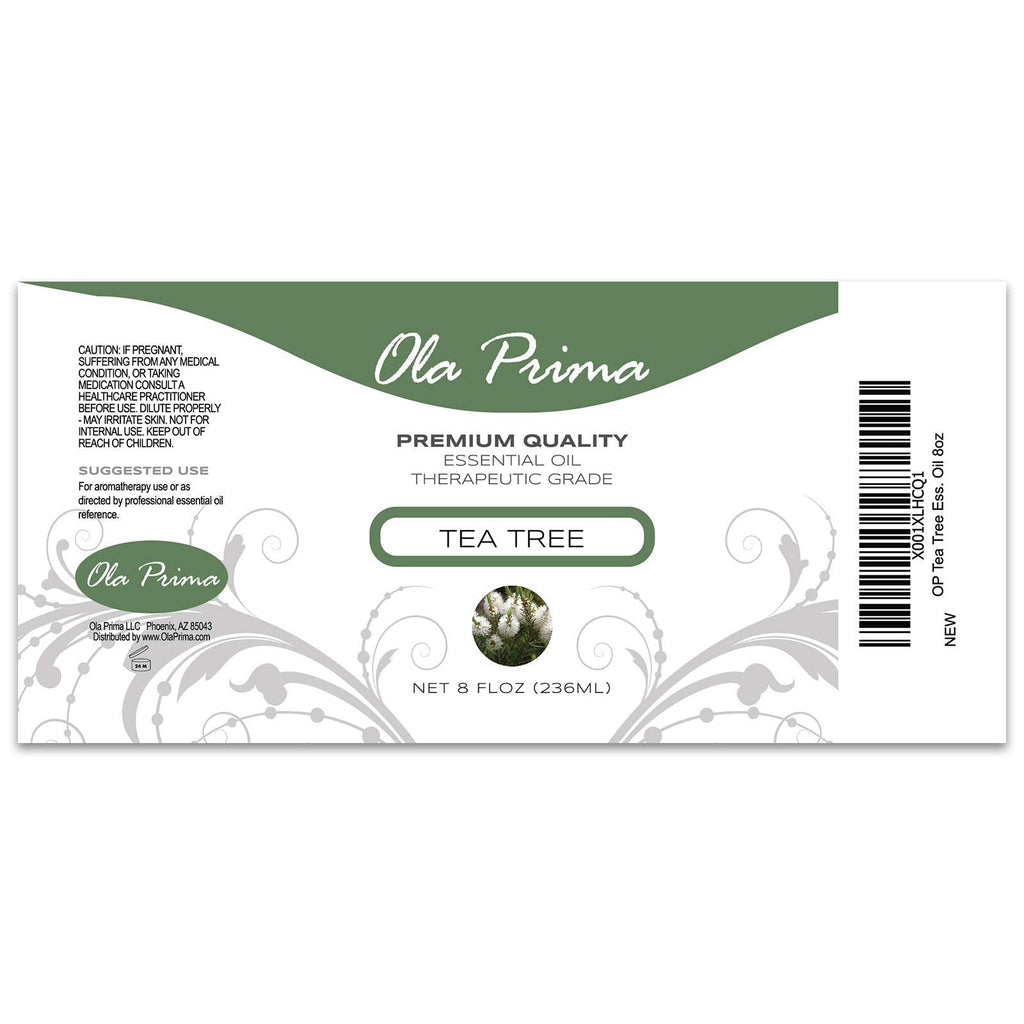 Ola Prima Tea Tree Essential Oil 8oz – Therapeutic Grade, Aromatherapy
