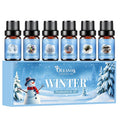 Winter Essential Oils Set – 6 Premium Holiday Fragrance Oils for Diffuser, Candle & Soap
