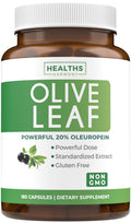 Olive Leaf Extract Capsules 750mg – 20% Oleuropein | Vegan, Non-GMO, Made in USA