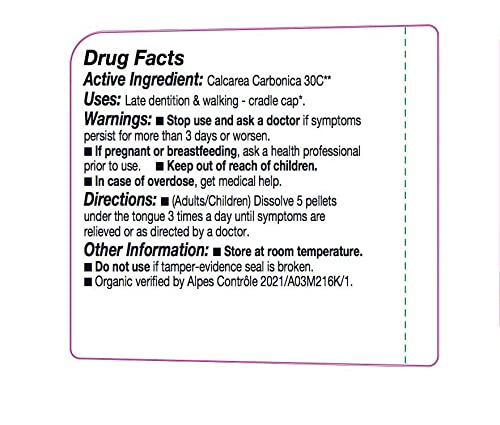 OLLOIS Calcarea Carbonica 30c Organic – Lactose-Free Homeopathic Medicine, 80 Pellets (Pack of 1)