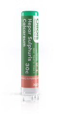 OLLOIS Hepar Sulphuris Calcareum 30c – Organic, Lactose-Free Homeopathic Medicine (80 Pellets)