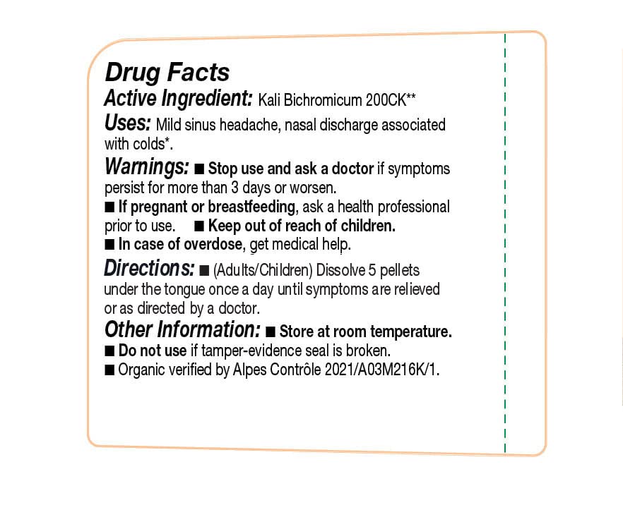 OLLOIS Kali Bichromicum 200ck – Organic & Lactose-Free Homeopathic Medicine, 80 Pellets (Pack of 1)