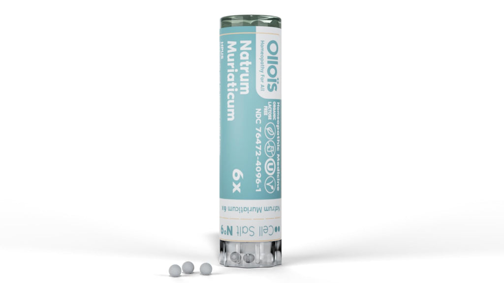 OLLOIS Natrum Muriaticum 6X – Cell Salt #9, Lactose-Free, Organic & Vegan, Kosher Certified | Approx. 80 Pellets (Pack of 1)