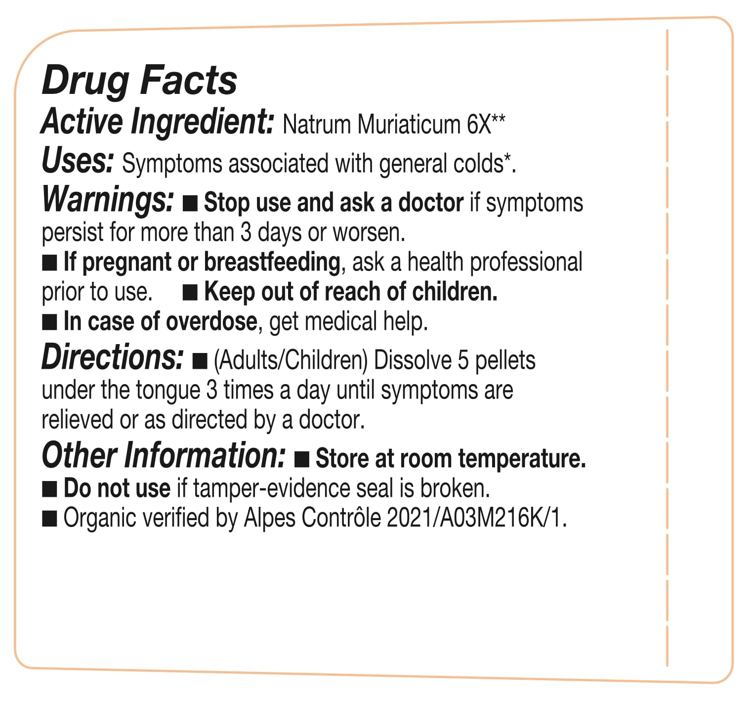 OLLOIS Natrum Muriaticum 6X – Cell Salt #9, Organic & Vegan Homeopathic Medicine, Pack of 3 (≈80 Pellets per pack)