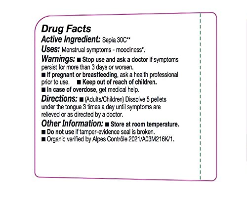 OLLOIS Sepia 30C Organic Lactose-Free Homeopathic Medicine – 80 Pellets (Pack of 1)