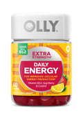 OLLY Extra Strength Daily Energy Gummies – Caffeine Free, 1000mcg B12, CoQ10 (60 ct)