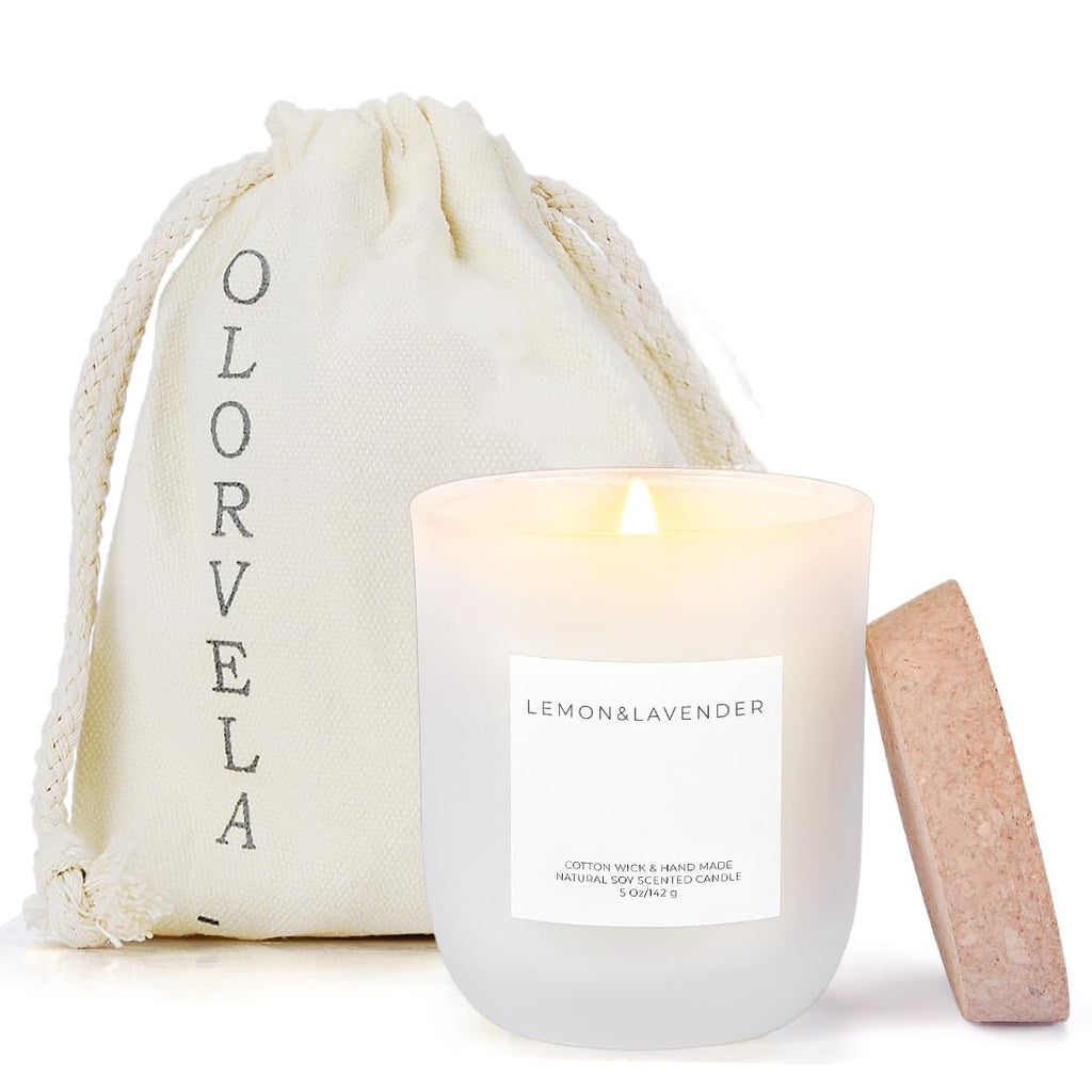 Olorvela Vanilla Candles — 30-Hour Long-Lasting, Highly Scented Candle for Home & Gifts