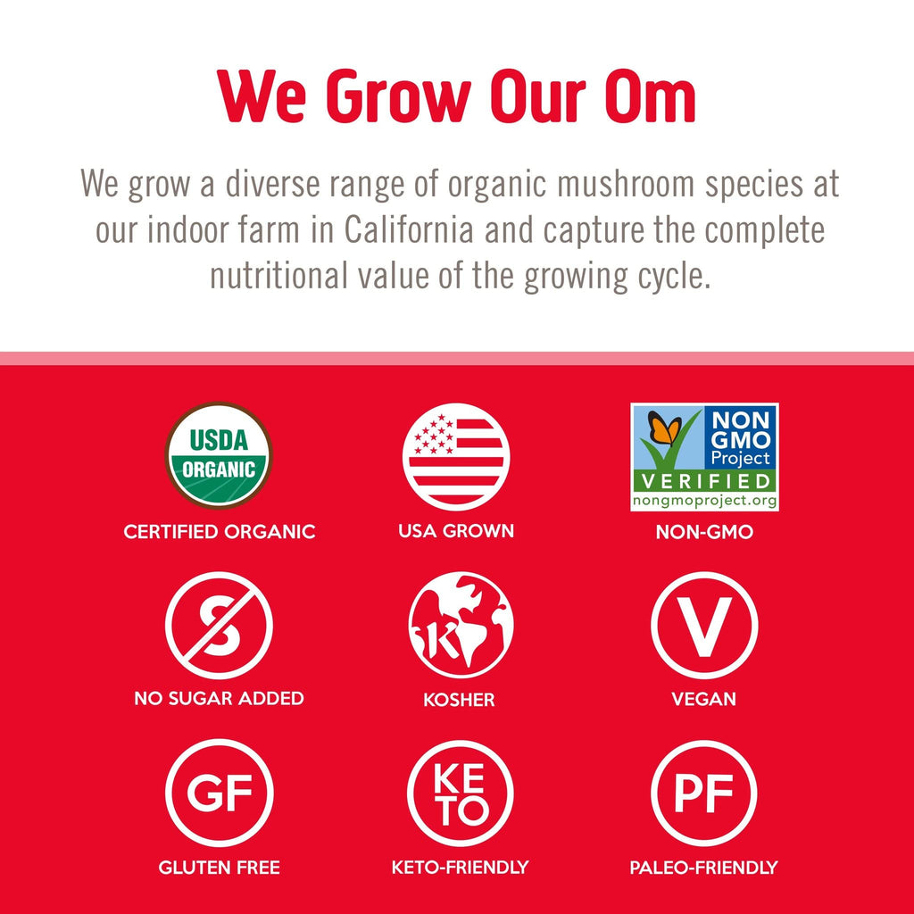 OM Mushroom Superfood Immune Blend Powder – 7.05 oz (100 Servings) Reishi & Turkey Tail
